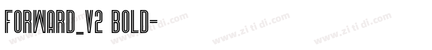 Forward_V2 Bold字体转换
